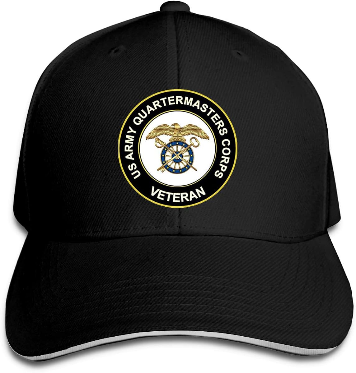 US Army Veteran Quartermaster Corps Baseball Cap Adjustable Sandwich