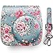 Elvam Camera Case Bag Purse Compatible with Fujifilm Mini 11/ Mini 9 / Mini 8/8+ Instant Camera with Detachable Adjustable Strap - Vintage Flower