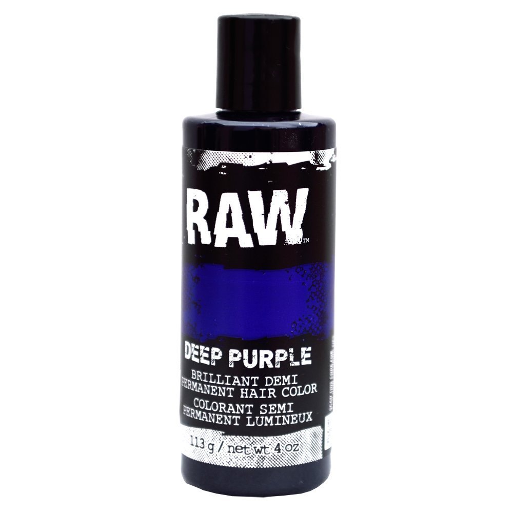 Deep Purple Hair Color, DemiPermanent 4 oz by RAW. VeggieBased