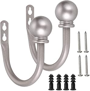 Laiwu - Juego de 2 ganchos decorativos para cortinas, ganchos