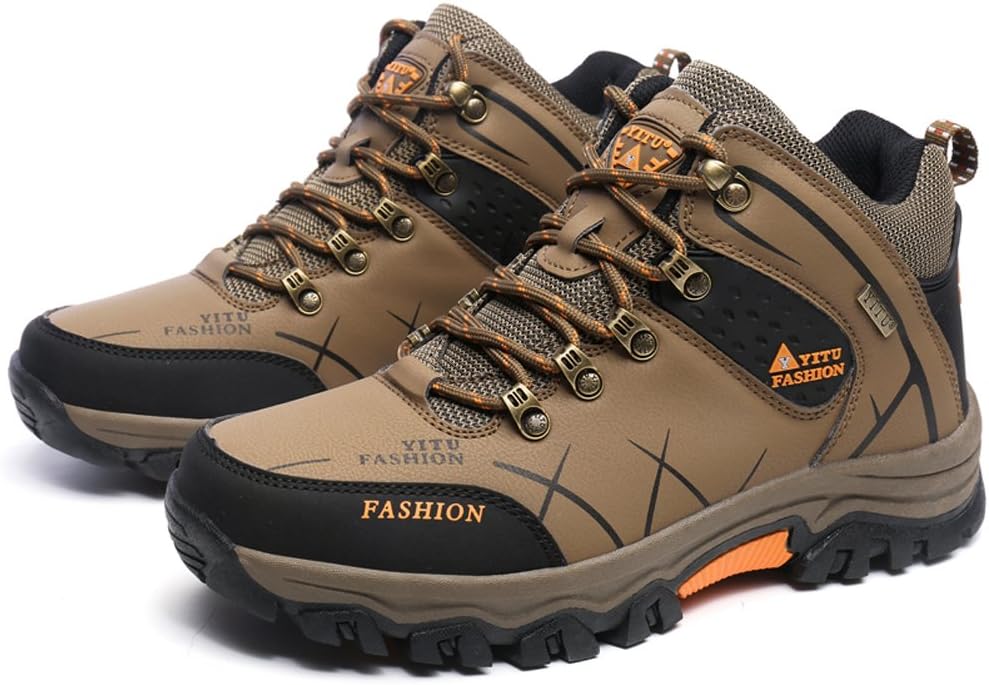 Hiking Boots Men High Top Trekking Shoes Outdoor Non Slip Ankle Support Backpacking Climbing Big Size Sneakers