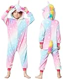 Animal Onesie Unicorn Pajamas for Kids Unisex Cartoon Outfit,One Piece Cosplay Sleepwear Jumpsuit
