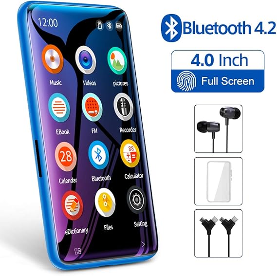 TIMMKOO MP3 Player with Bluetooth, 4.0" Full Amazon.co.uk Electronics