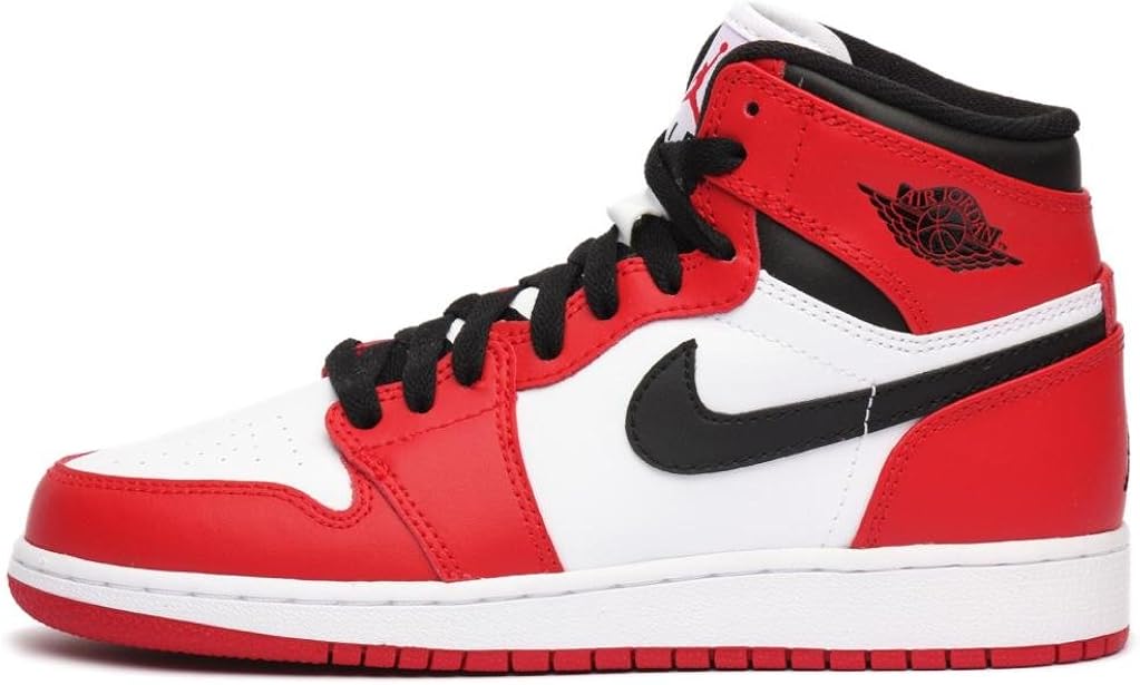 red and black jordan 1 grade school