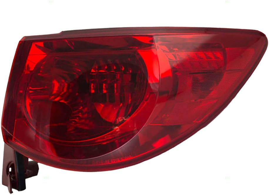 Aftermarket Replacement Passenger Tail Light Quarter Panel Mounted Taillamp Compatible with 09-12 Traverse 15912686
