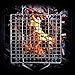 RJQ BBQ Grilling Basket, Portable Stainless Steel Grilling Basket for Kitchen/Outdoor Grill with Long Handle for Vegetable Fish Shrimp and Many Other Food.