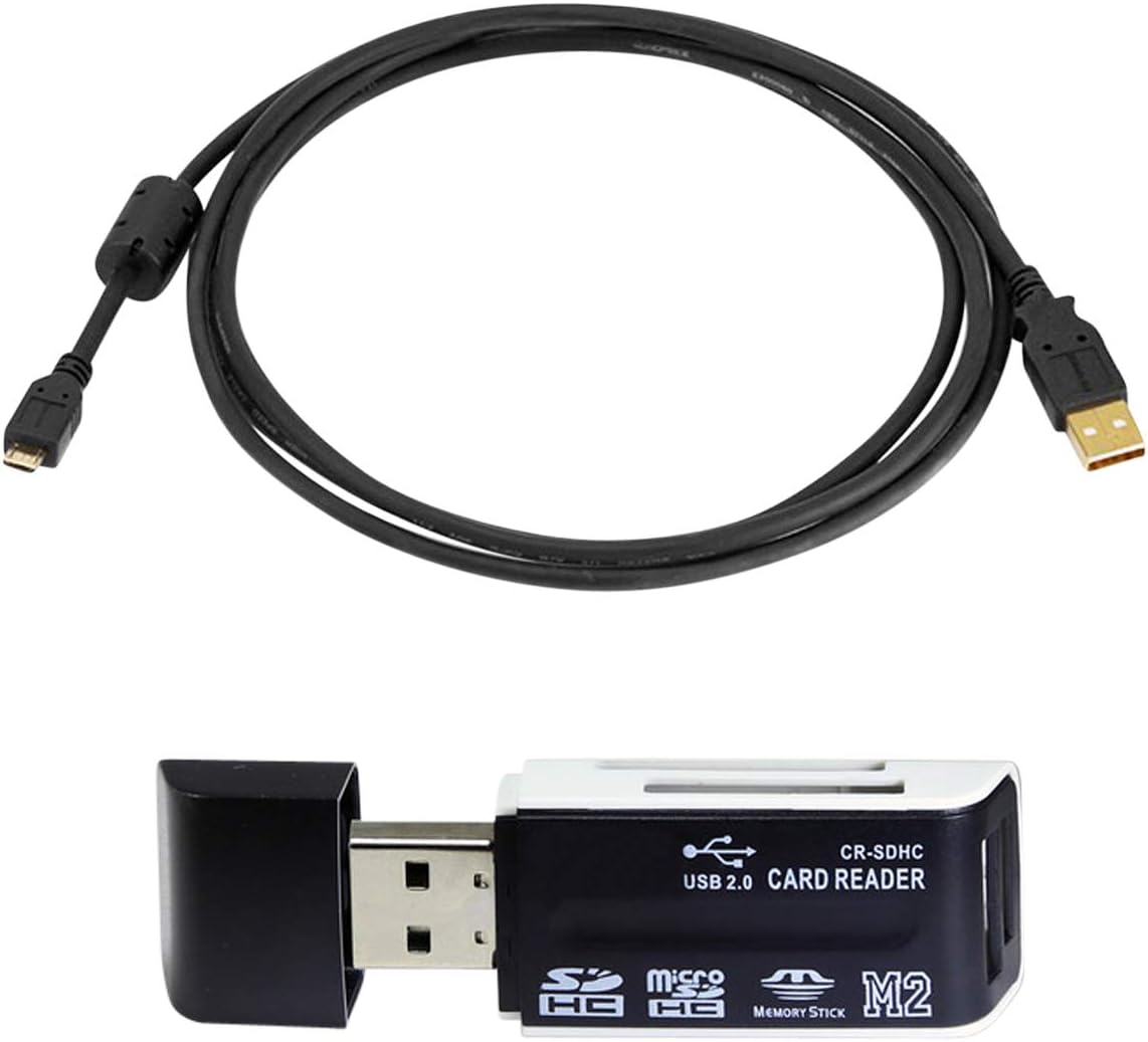 USB Cable for Nikon COOLPIX S33 Waterproof Digital Camera, and USB Computer Cord for Nikon COOLPIX S33 Waterproof Digital Camera, Gold Plated, W/Ferrite, 6 Feet or 1.8 Meter Long!