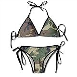 Luk-E014 M81 Woodland Camo Bikini Womens Beach Bra