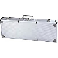 500 Piece Poker Chip Metal Case Casino Carrier Nice Empty Case