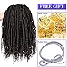 2 Packs Spring Twists Synthetic Crochet Hair Extensions 12 inch 24 strands/pack Ombre Crochet Passion Twist Braids Fiber Fluffy Curly Twist Braiding Hair Bulk (4#)
