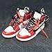 Pair Air Jordan 1 I High Retro Off White Chicago Bulls OG Sneakers Shoes 3D Keychain Figure