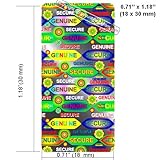 100 Seal A Box™Silver Security Holograms 1.18