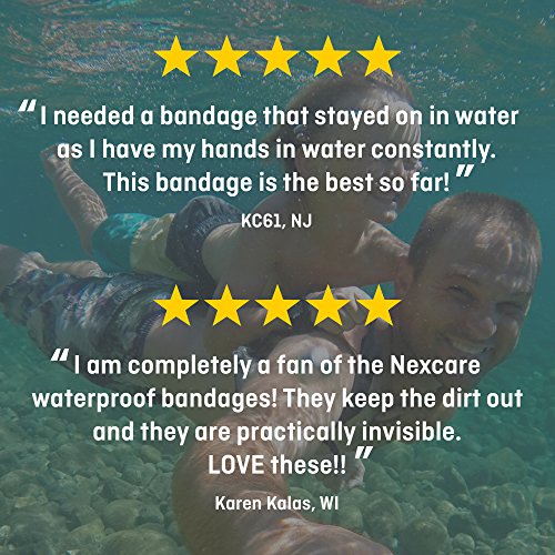 3 Nexcare+Waterproof+Bandages+Superior+Protection