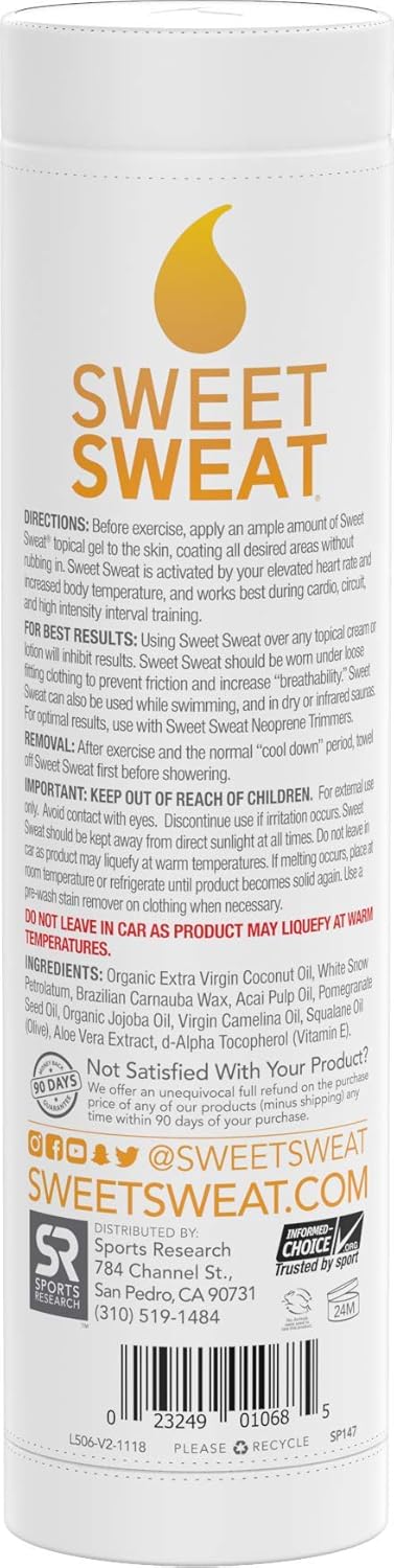 Sweet Sweat Coconut 'Workout Enhancer' Topical Gel | 6.4oz Roll-on-Stick: Health & Personal Care