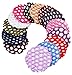 STHUAHE 14 PCS Women Handmade Knit Mesh Fabric Bun Cover Snood Hair Net hair Accessories For Ballet Dance Skating (14 Color)
