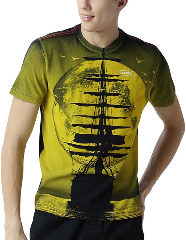HUETRAP Men's Still Waters and The Moon Tshirt