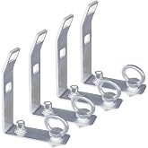 304 Stainless Steel T-Slot Load Stops for Truck Crossbar Roof Rack, 4 Pack | Anti-Corrosion, Sun Protection, Strong Load-Bearing, Adjustable, Prevents Moving, Fits Ladder, Kayak &amp; Wood