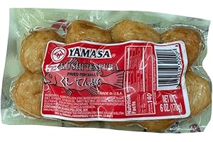 GENERIC Yamasa Fried Fishball Kushi Tenpura 6 oz | Great for stir-fry, soups, udon, ramen & pho