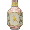 Creative Co-op Ceramic Vase with Birds