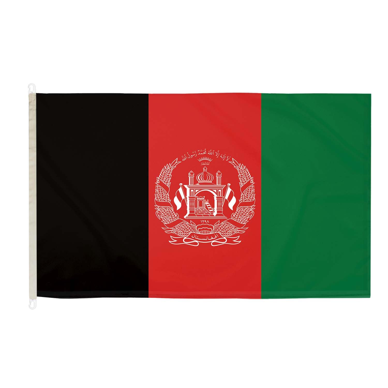 Afghanistan New DuraFlag with Clips 5ft x 3ft Premium Quality Flag 150cm x 90cm — image 1