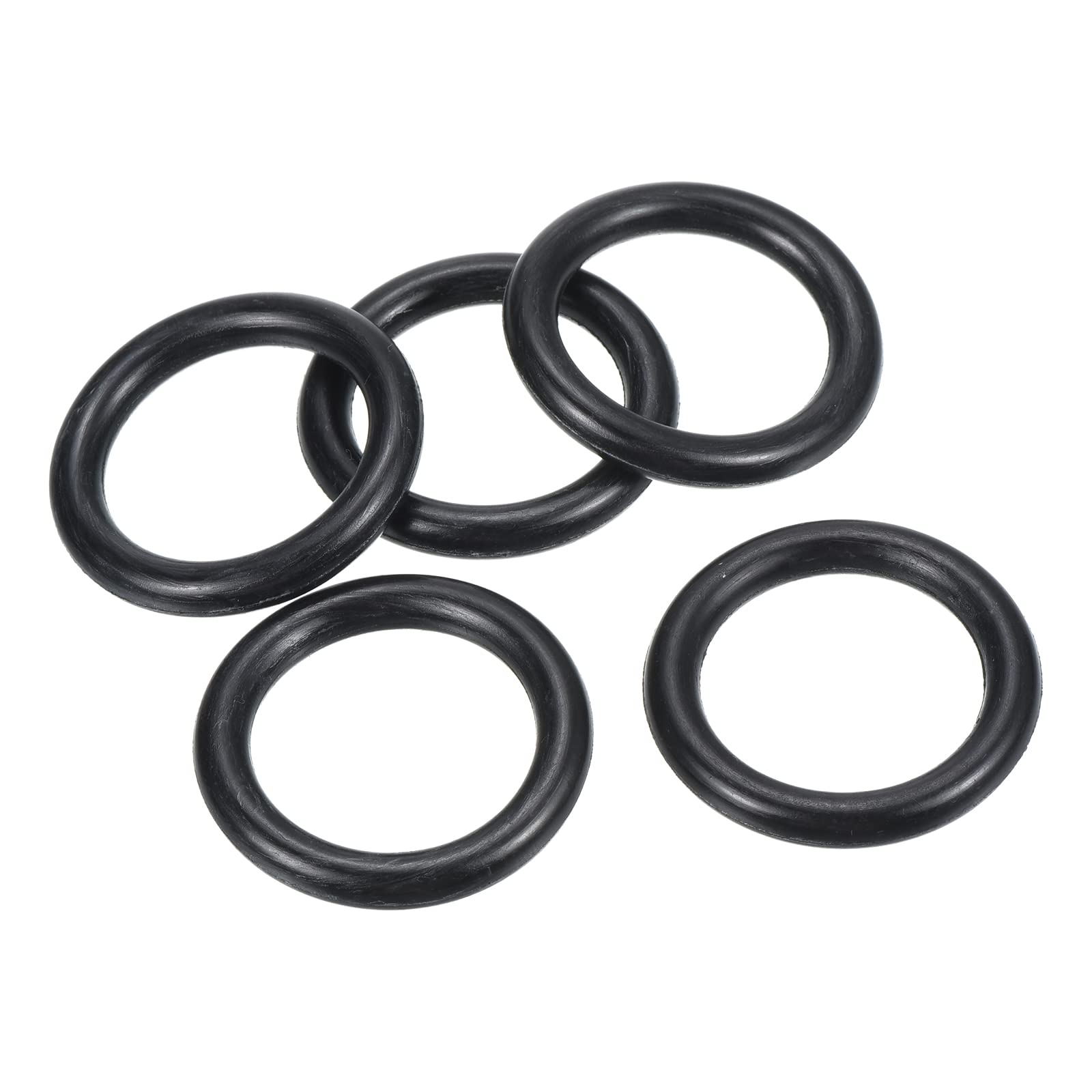PATIKIL Nitrile Rubber O-Rings 40mm OD 28.6mm ID 5.7mm Width, 25 Pcs Metric Sealing Gasket for Faucet Plumbing Automotive Repair, Black