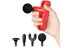 HEYCHY Super Mini Massage Gun,FSA or HSA Eligible,Deep Tissue Massager, Compact Travel Massage Gun, Full Body Recovery and Relief for Outdoors,USB Charging,5 Speeds, 2025 Gifts for Man&Women