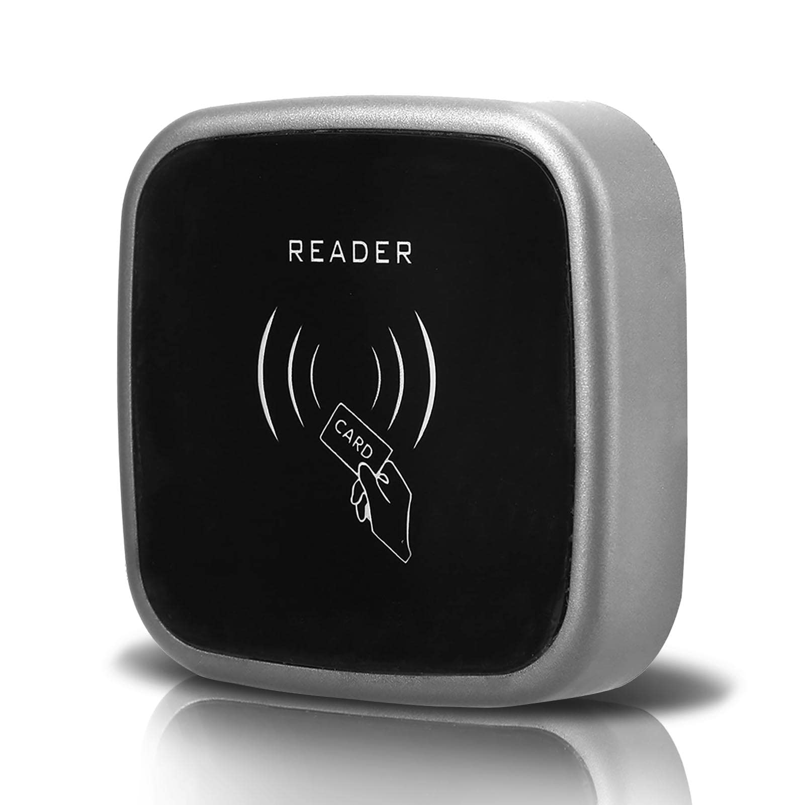 Garsent Door Access Control Reader, IP65 Waterproof Wiegand26/ 34 Bit RFID 13.56MHZ/125KHZ IC/ID Card Reader for Door Access Control(ID)