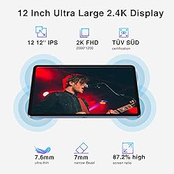 DOOGEE T20 Ultra 12 Inch Tablet, 32GB+256GB/2TB ROM