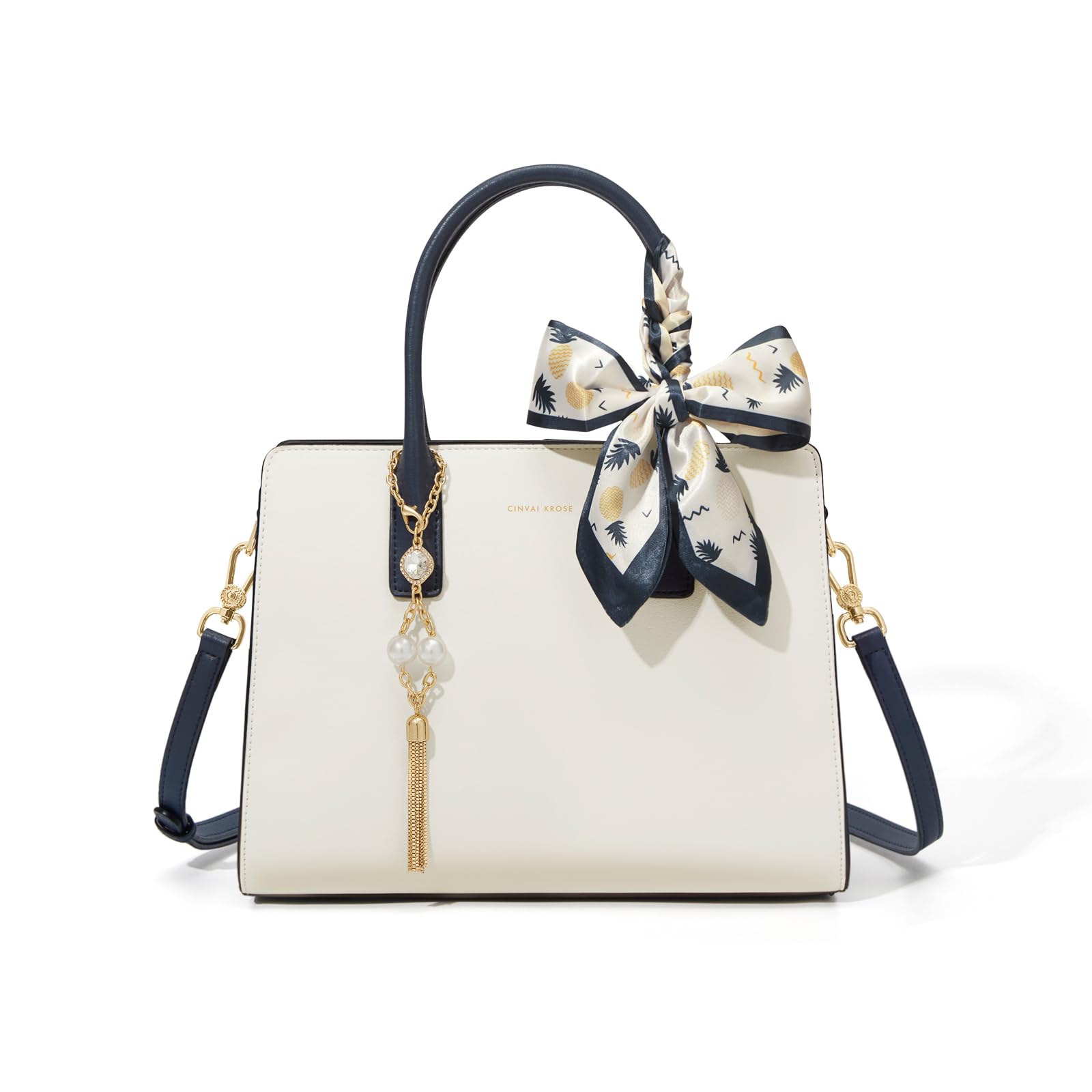 CinvaiKrose Leather Crossbody Bag For Women Fashionable Handbags With Shoulder Strap Work Bag for Formal or Daily Outfit