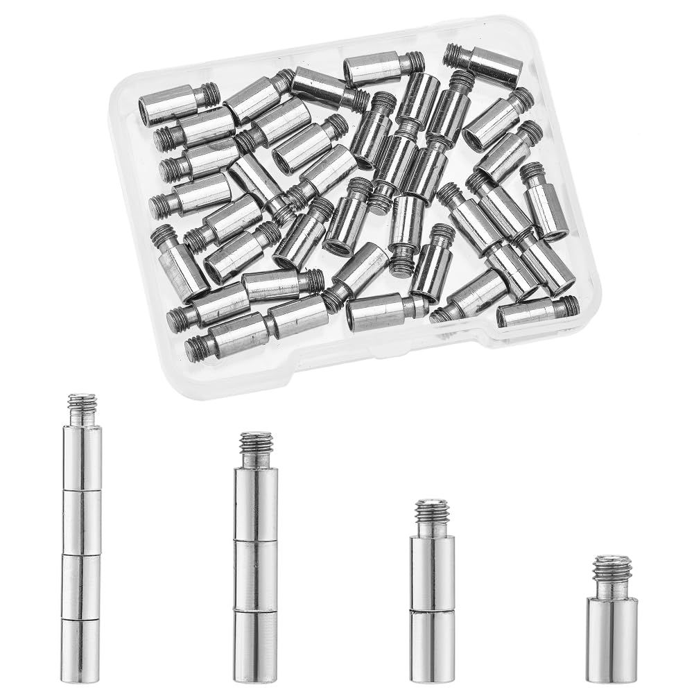 GORGECRAFT 54Pcs 12x5mm Photo Album Extension Screw Posts Scrapbook Extension Posts Brass Binding Screw Post Extensions for Binding Extending Scrapbook Photo Album Refill Pages Craft Diy