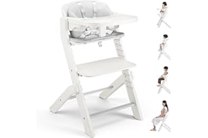 Amazinglife Baby High Chair 3 in 1, Convertible Growth High Chairs for Babies, Feeding Highchairs for Babies and Toddlers, Ad