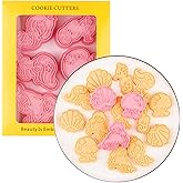 6-Piece Cute Mermaid Cookie Cutters - Mermaid Princess Cookie Press Set