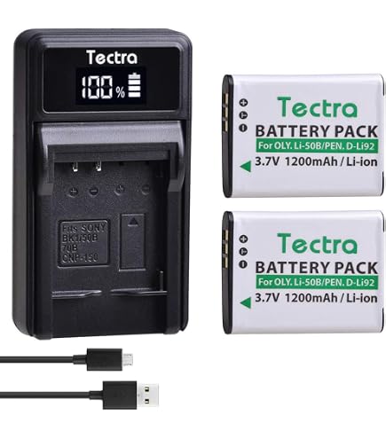 Batterie Li-ion VHBW Pour Olympus Stylus Tough TG-850, TG-860, TG-835 - 600mAh 3.7V - Neuf
