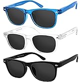 Yogo Vision Kids Sunglasses Polarized Frame Sunglasses for Kids Boys Girls (3 Pack Age 3-10)