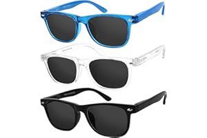 Yogo Vision Kids Sunglasses Polarized Frame Sunglasses for Kids Boys Girls (3 Pack Age 3-10)