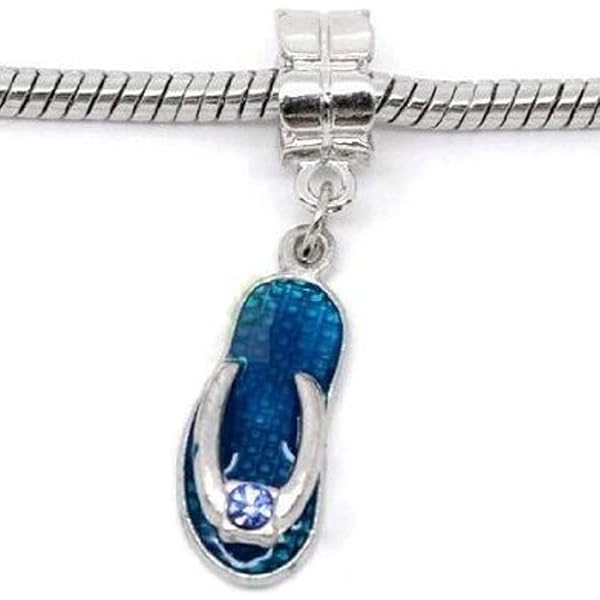 Beach Chair Charm Bead Spacer For Snake Chain Bracelets - Fits Pandora, Chamilia, Biagi & More, 4.5mm Hole - View #3