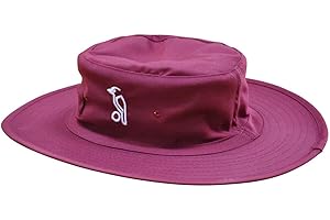 (Large, Maroon) - Kookaburra Cricket Sun Hat