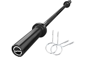 Garvee Barbell Bar for Weightlifting - 4ft Heavy Duty (500LB), 4ft Short (500LB), 47" EZ Curl Bar - Fits 2" Standard Plates -