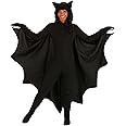 Fun Costumes Men and Women's Fleece Bat Costume for Adults Bat Costume - Small - Black