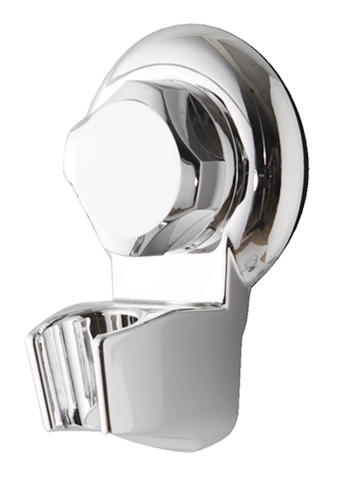 Compactor Bestlock Wall Mounted Shower Head Holder, Suction Cup Mounting, Supports up to 6kg, Anti-Rust Chrome Plated Iron, 7 x 5 x H. 9 cm, Chrome, RAN7814