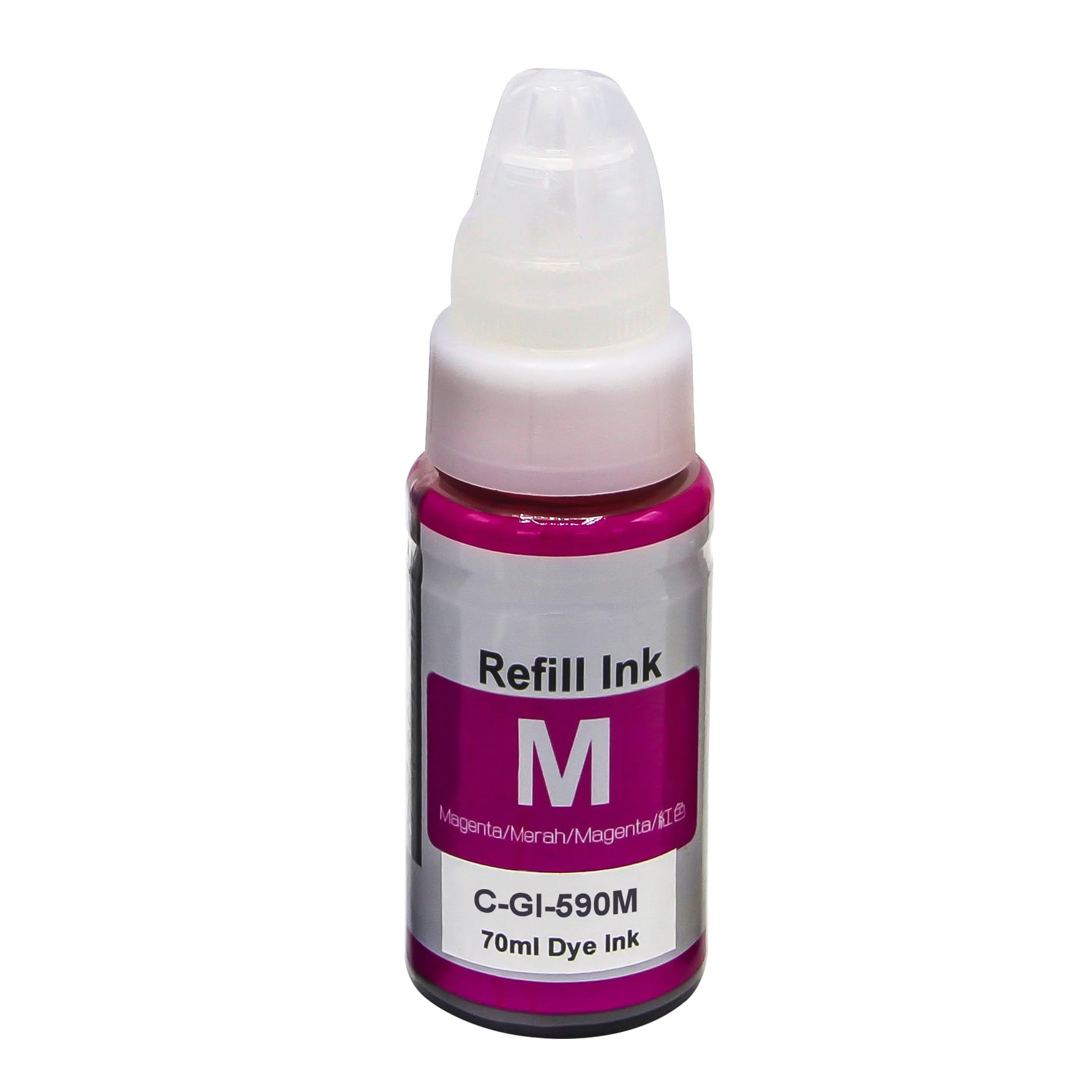 Go Inks Compatible GI-590 Magenta Ink Bottle - 1 Pack 70ml Replacement for use with Canon PIXMA G1510 G2510 G3510 G4510 G3500 G2500 G1500 G4500 G1501 G2501 G3501 G4511