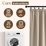 Yorkshire Bedding Thermal Blackout Curtain 66x54 Pencil Pleat Cream view 9