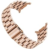 Hstrap Sport Metal Watch Band for Women Men Compatible with Samsung Galaxy Watch 7Ultra 47mm Band 2024, Quick Release Stainless Steel Watch Band Tang Buckle Replacement Strap Bracelet