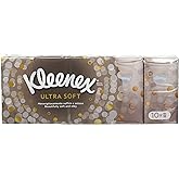 Kleenex Ultra Soft Facial Tissue, Pocket Pack, Pack of 10