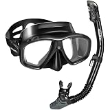 Cressi Kit Marea Masque + Tuba Adulte – Ensemble Snorkeling Confortable Et Léger Made In Italy