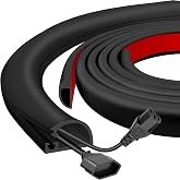 Silicone Wall Wire Hider, Side Open Wire Covers for Cords on Wall, 10FT Self-Adhesive Flexible Cord Hider for Mounted TV, Home Office, Cavity 0.63" W x 0.31" H