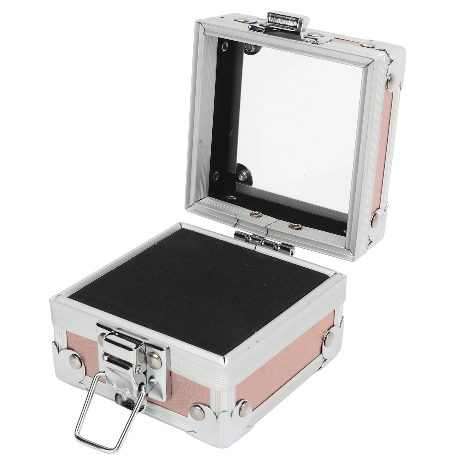 Nail Holder, 25 Holes Aluminum Alloy Nail Bits Box Drill Bit Case Nail Holders For Painting Nails Stand Display Case Efile Displayer Organizer Container for Manicure Tool