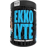 Ekkovision Ekkolyte Electrolyte Powder, Blue Raspberry, 60 Servings | 50 MG Vitamin C &amp; 155 MG Magnesium for Hydration Support, Essential Electrolytes for Women &amp; Men