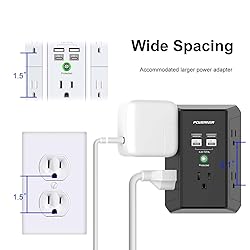 Multi Outlet Extender Surge Protector - POWERIVER