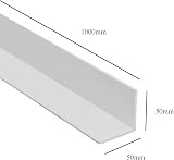Home Smart 5x 1m White UPVC Rigid Angle 50x50mm Corner Cover Trim 90 Degree view 2